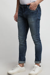 Blue Twill Classic Indigo Jeans - SB3026 J-35 N